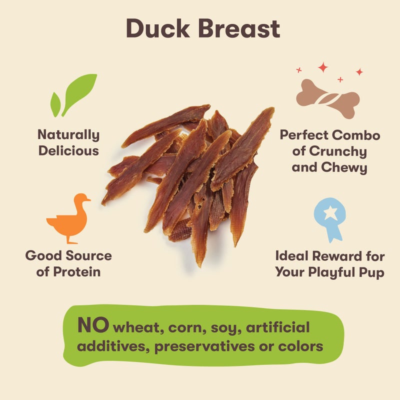 Pet 'n Shape Duck Breast Jerky Dog Treats - 16 Ounce - Image 3